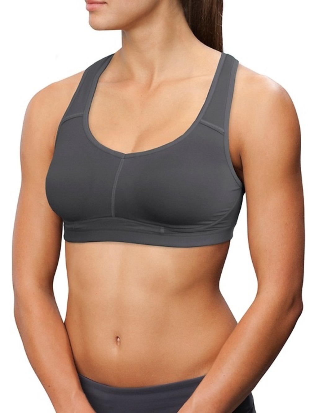 Athleta Hullabraloo Bra — Asphalt / Grey
